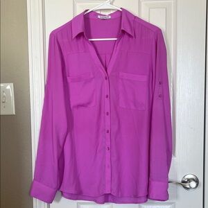 Express Lilac Portofino Shirt